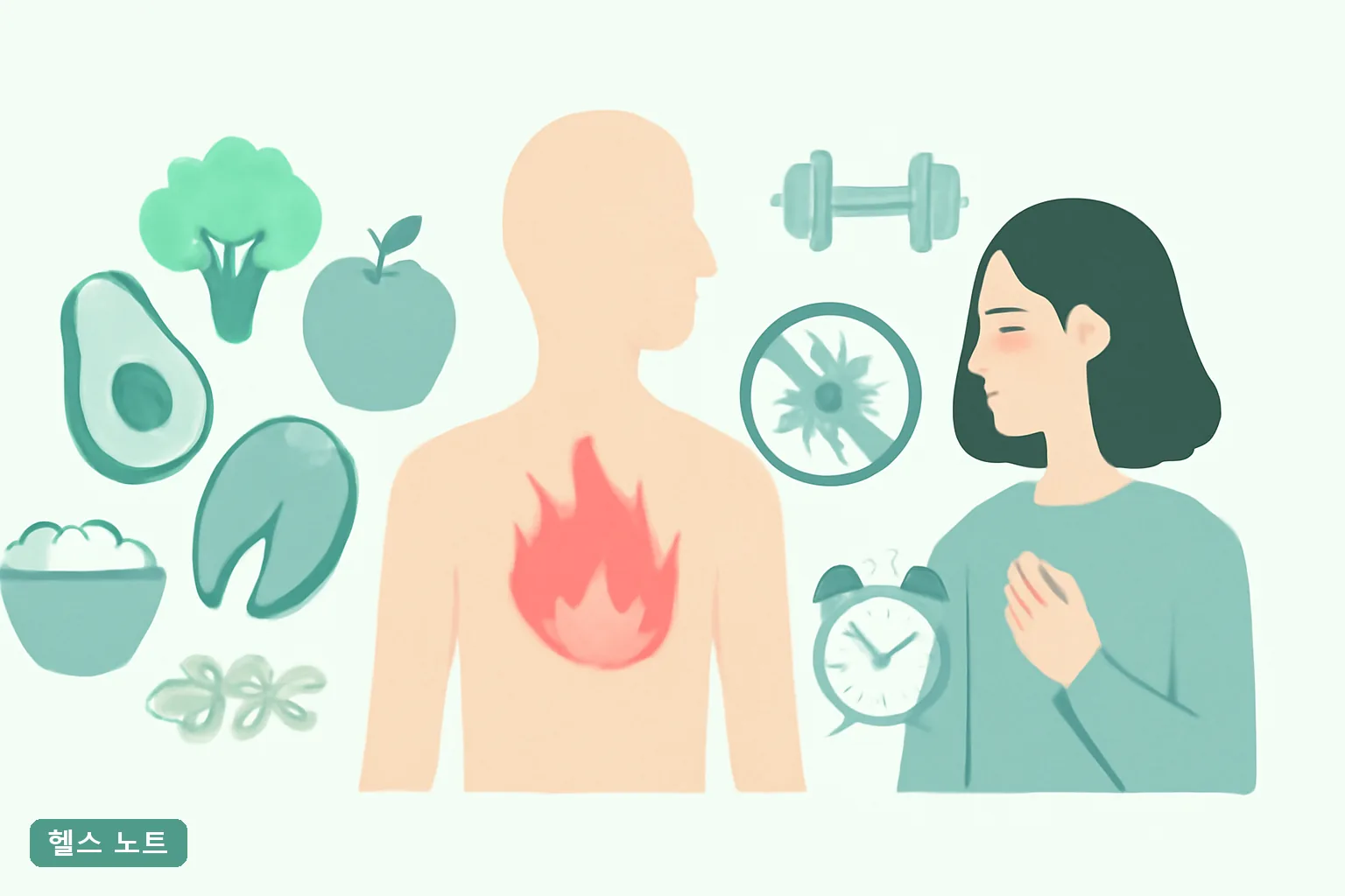 만성 염증 줄이는 음식과 생활습관 7가지, 2026년 hs-CRP 기준과 8주 실천표 총정리